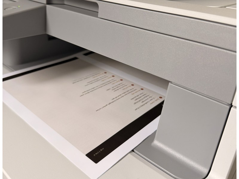 Brieven drukken op Nevertear papier